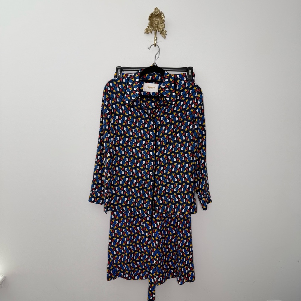 La DoubleJ Rodeo Shirt and Slit Pants Set S